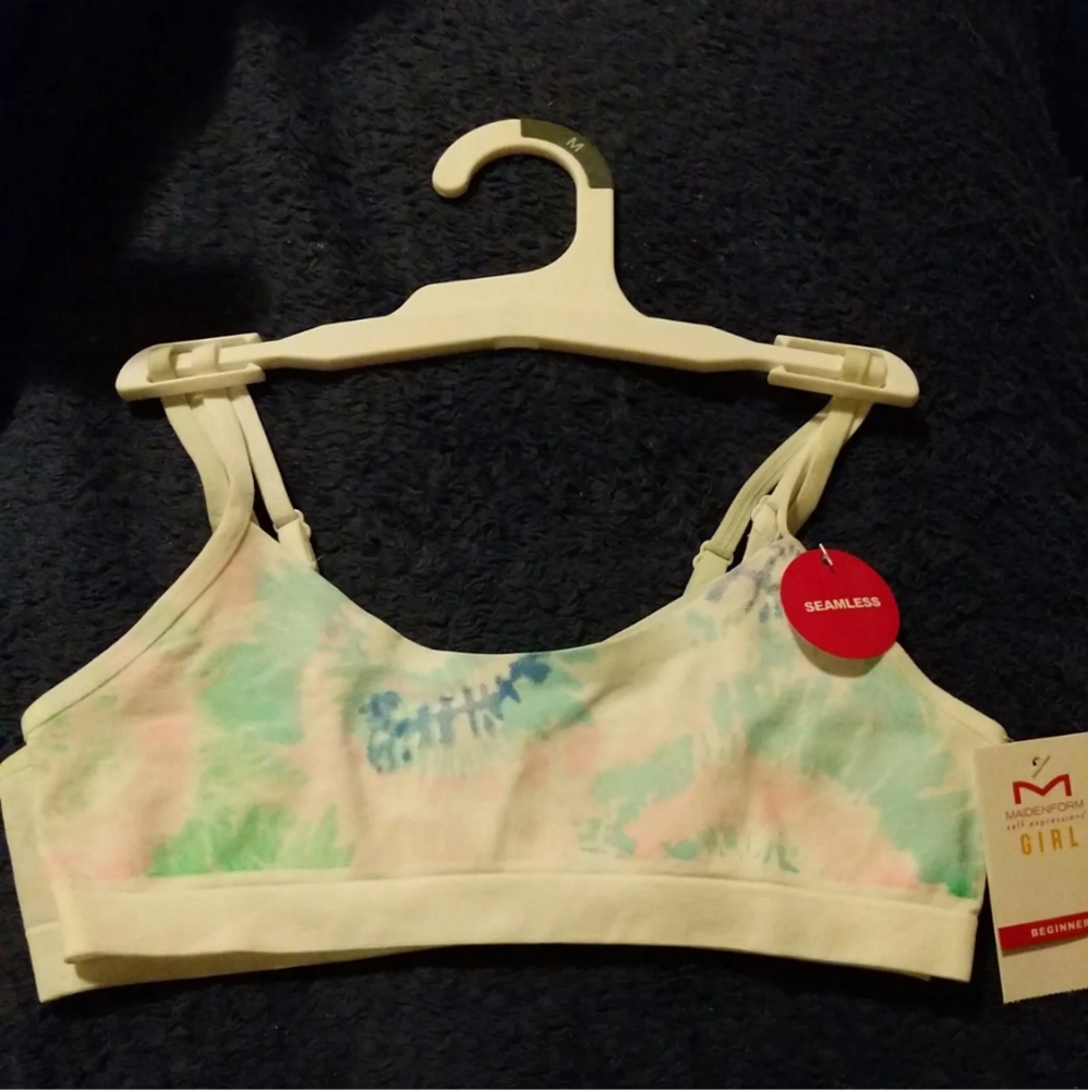 Maidenform self expressions Girl's Beginner Traninig Bras sz. medium Two (2) 🆕